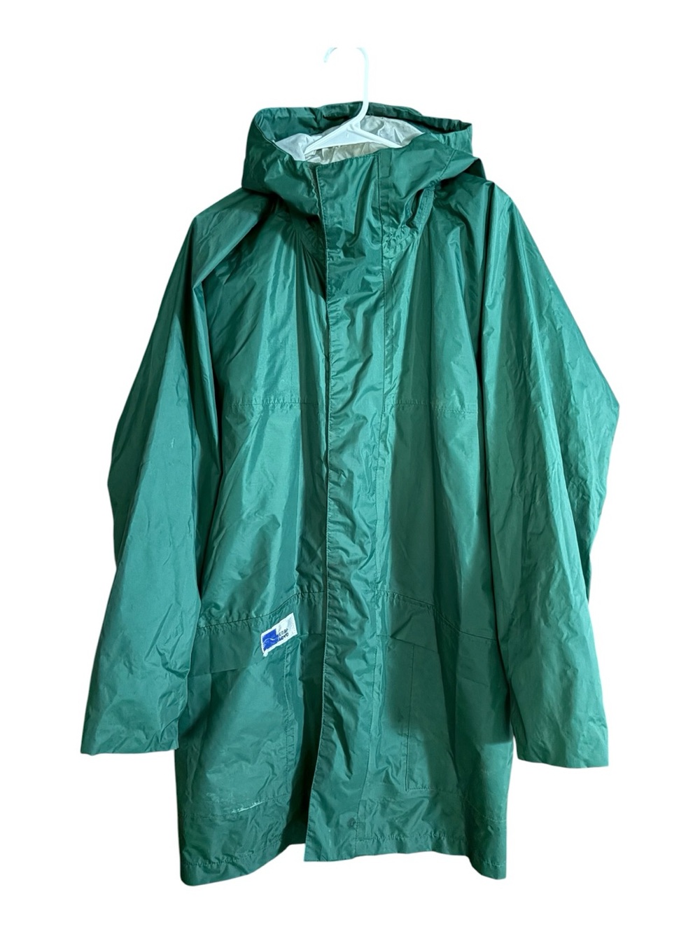 Henri Lloyd Vintage Green Waterproof Sailing Hooded Raincoat